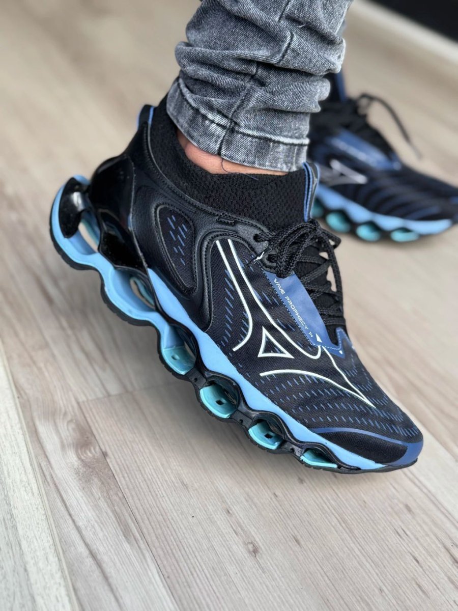 Mizuno Wave Prophecy 14 Importado Vietnã Preto/Azul Claro DDM