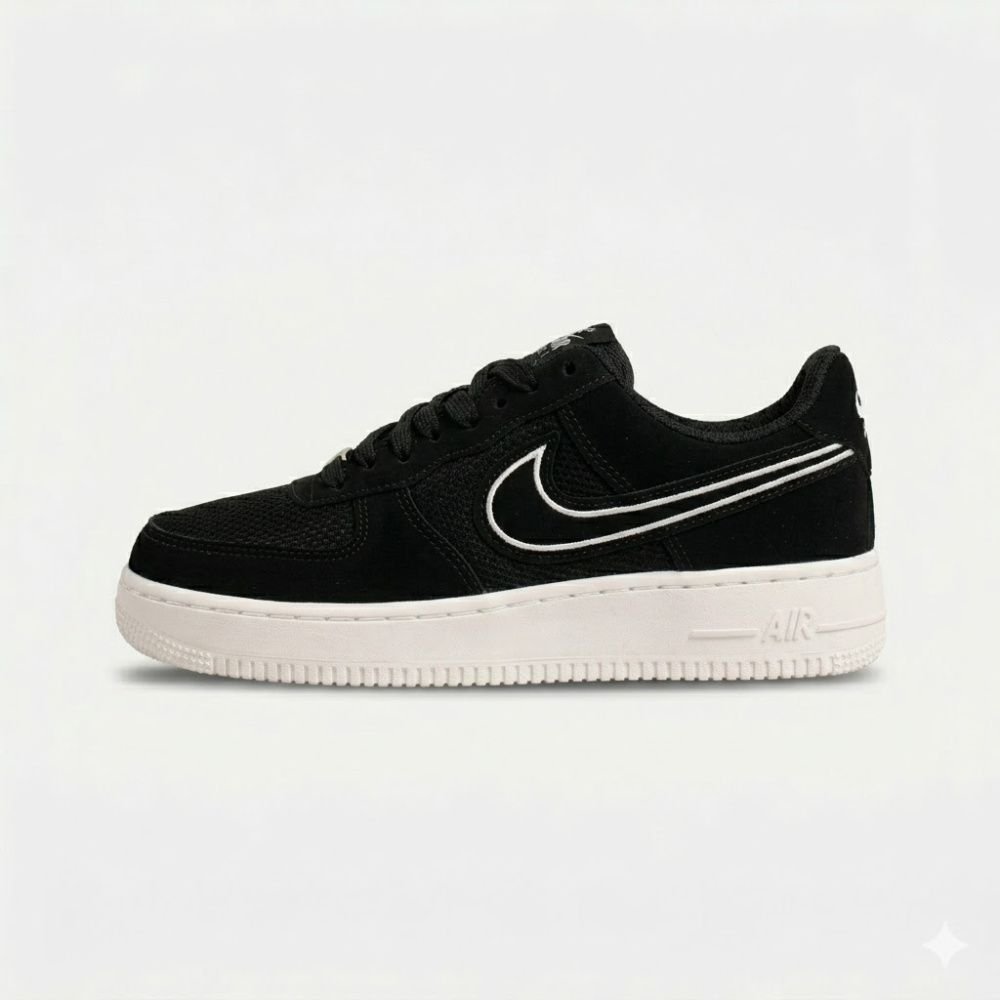 Tenis Air Force 1 - Preto/Marfim RDS