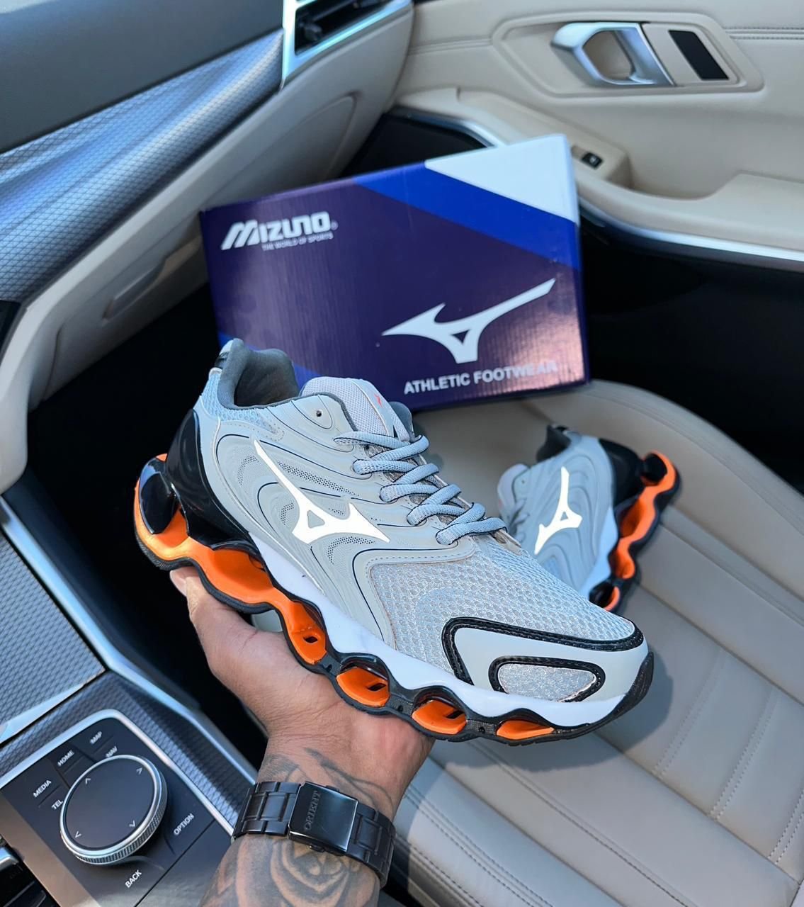 Mizuno Wave Prophecy 12s Cinza/Vermelho/Preto Premium Máximo DDM
