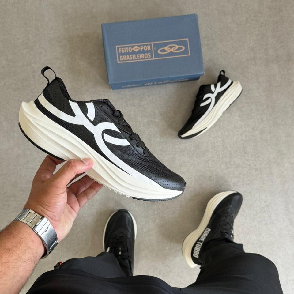 Tênis Olympikus Corre Turbo - Preto/Branco RDS