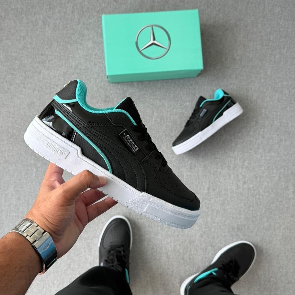 Tênis Puma Mercedes AMG Petronas MAPF1 - Preto/Branco/Verde TCS