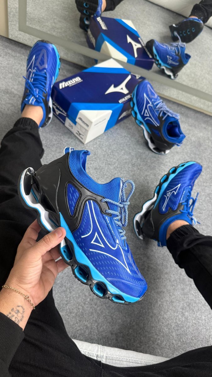 Mizuno Wave Prophecy 14 Premium Azul/Preto/Branco DDM