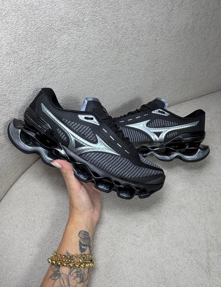 Mizuno Wave Prophecy 15 Preto/Cinza Premium DDM